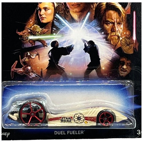 HOT WHEELS Star Wars Movie Series DUEL FUELER Khaki Chrome Red OH5's - Picture 4 of 8